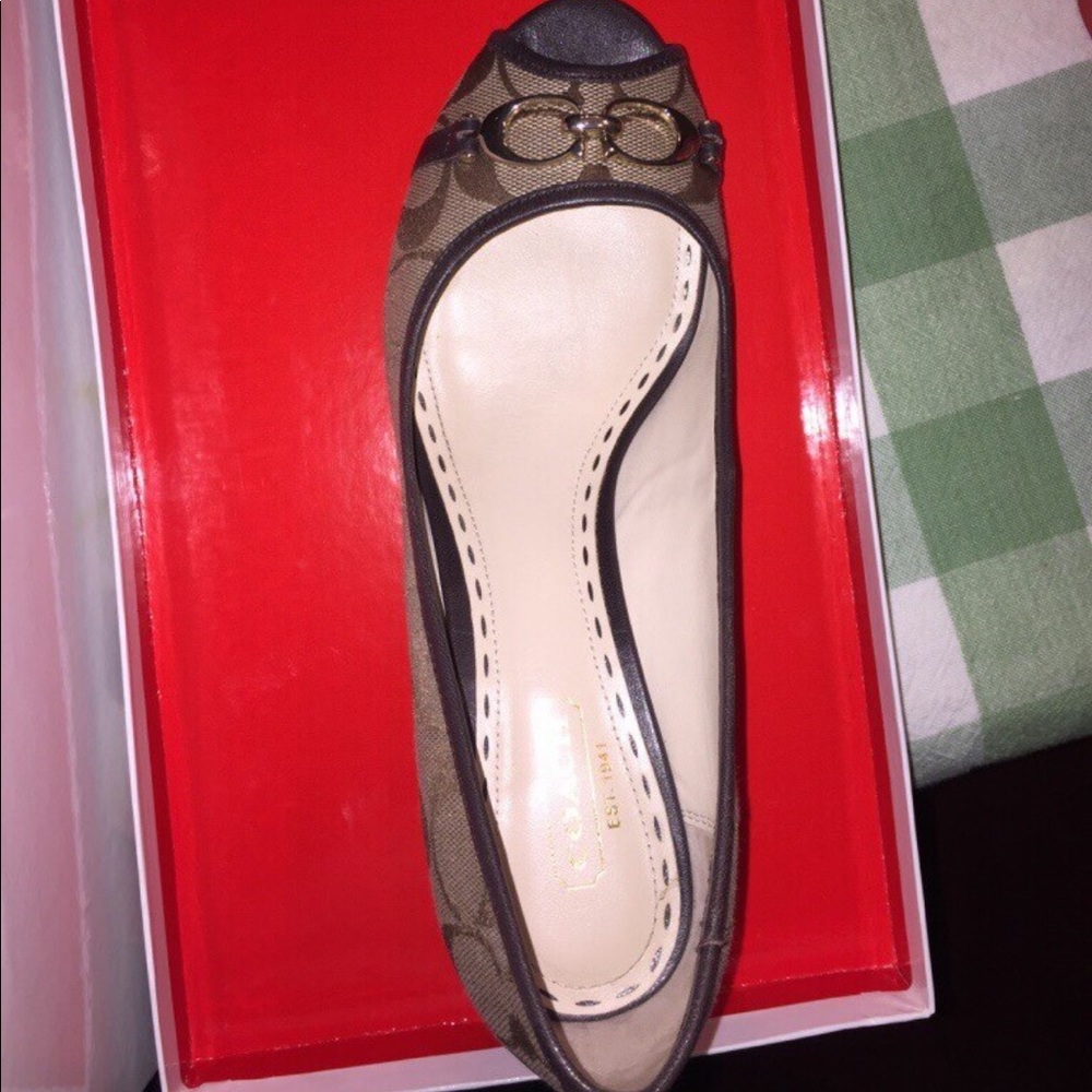 Coach shoes slight wedge